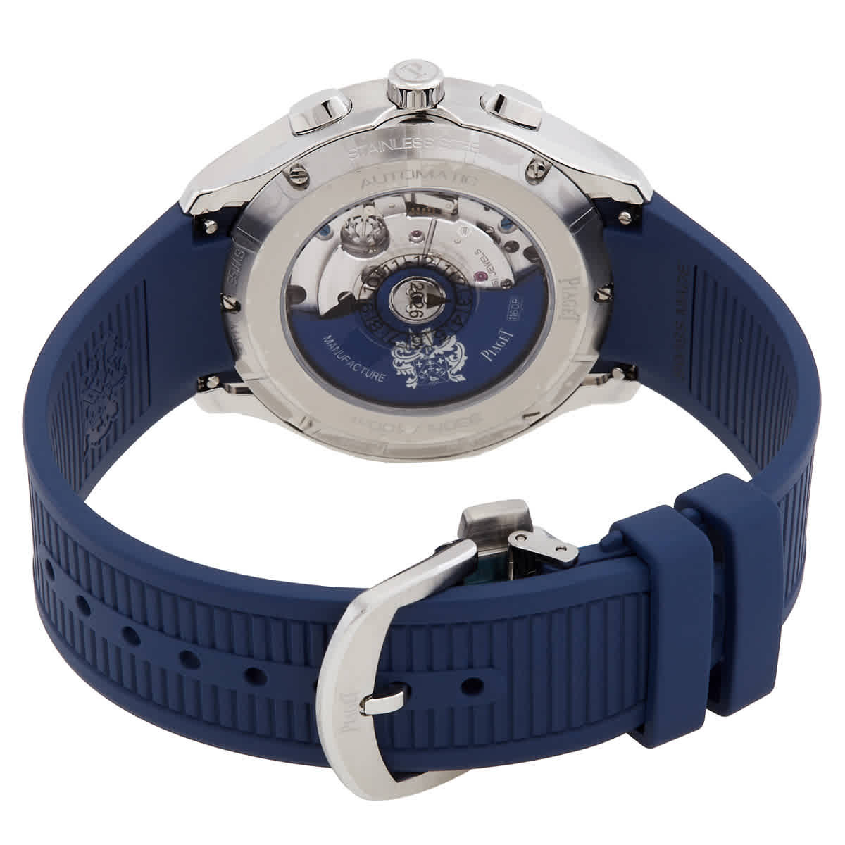 Piaget Polo Chronograph Automatic Blue Dial Mens Watch G0A48024