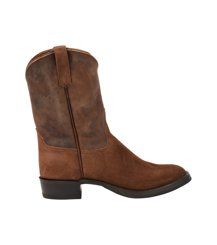 Photo: RRL Suede and leather cowboy boots