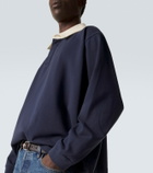 Frame Cotton jersey polo sweater