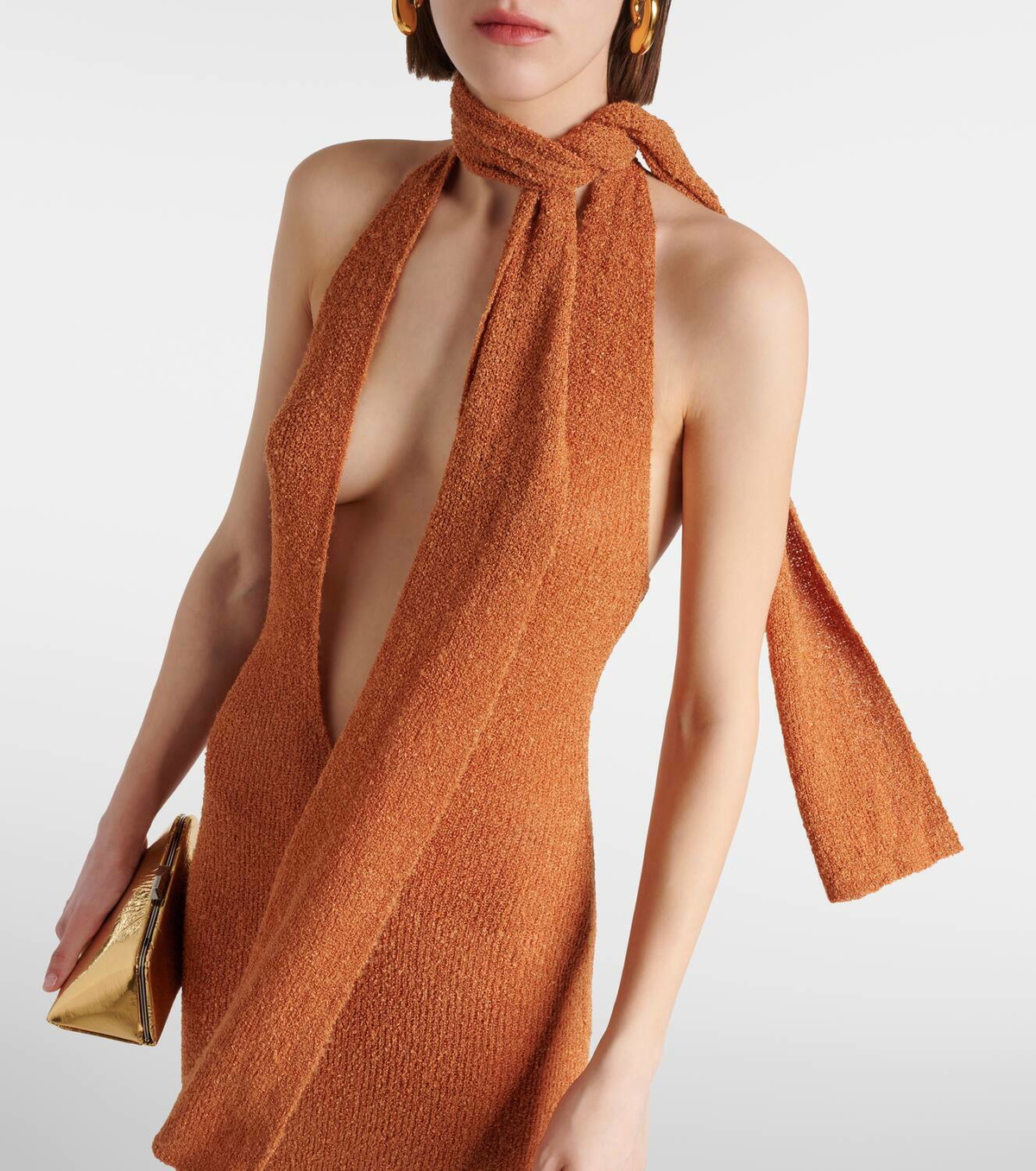aya muse scarf detail maxi dress Aya Muse Scarf-detail maxi dress Aya Muse
