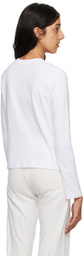 LESET White Maya Long Sleeve T-Shirt