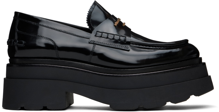 Photo: Alexander Wang Black Carter Platform Loafers
