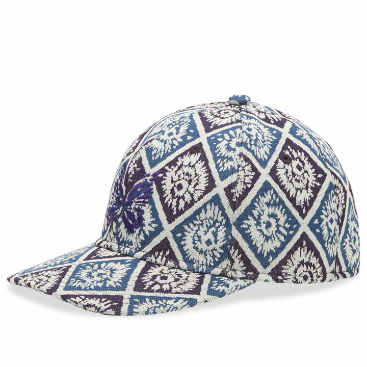 Photo: Needles Men's Jacquard Baseball Cap in Blue/Purple