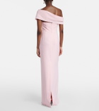 Carolina Herrera Sofia crêpe bustier gown