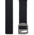 Filson - Charcoal Togiak 4cm Leather-Trimmed Webbing Belt - Charcoal