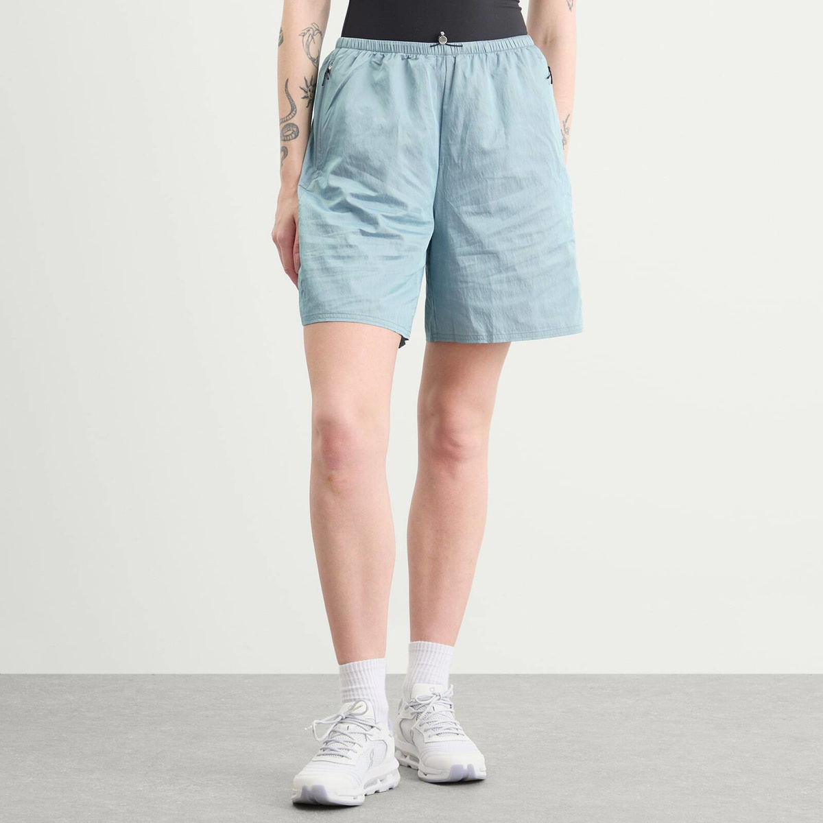 ON Women's x Zendaya Iridescent Shorts in Arctic/Pink