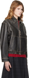 Dunst Black Drizzler Leather Jacket