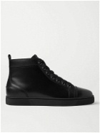 Christian Louboutin - Louis Leather High-Top Sneakers - Black