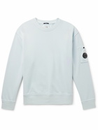 C.P. Company - Logo-Appliquéd Cotton-Jersey Sweatshirt - Blue