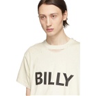 Billy Off-White Distressed Logo T-Shirt
