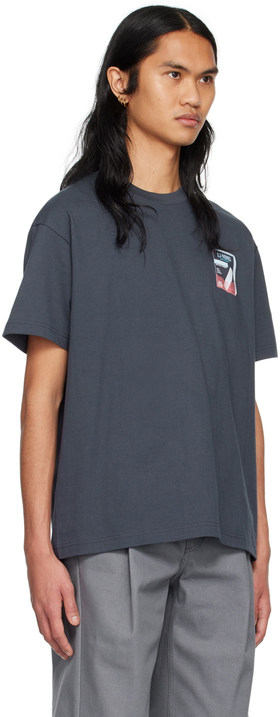 Li-Ning Navy Skateboard T-Shirt