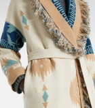Alanui Icon jacquard virgin wool cardigan