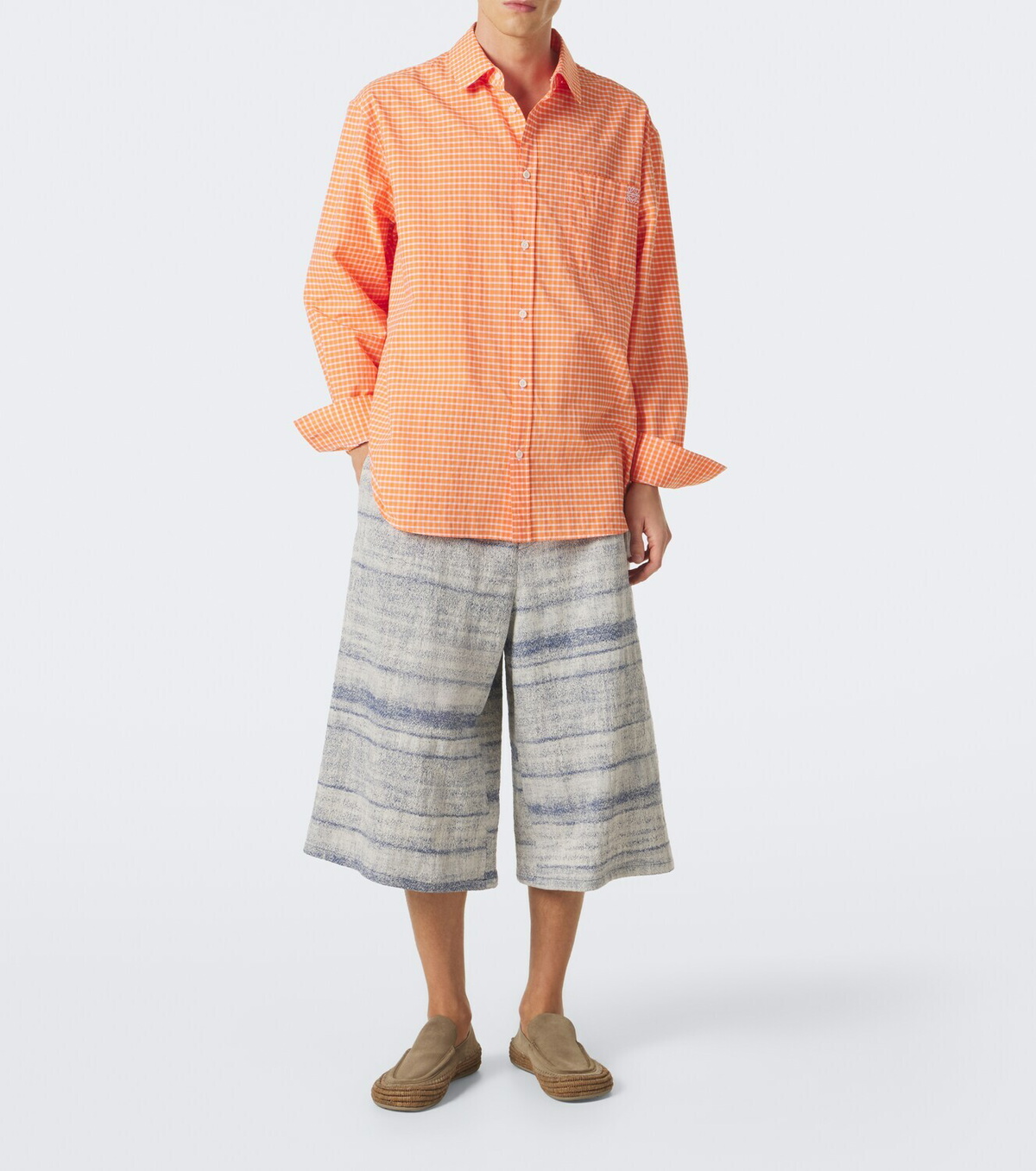 Loewe Checked cotton-blend shirt