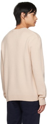 Maison Kitsuné Beige Fox Head Sweater