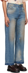 We11done Blue Grunge Jeans