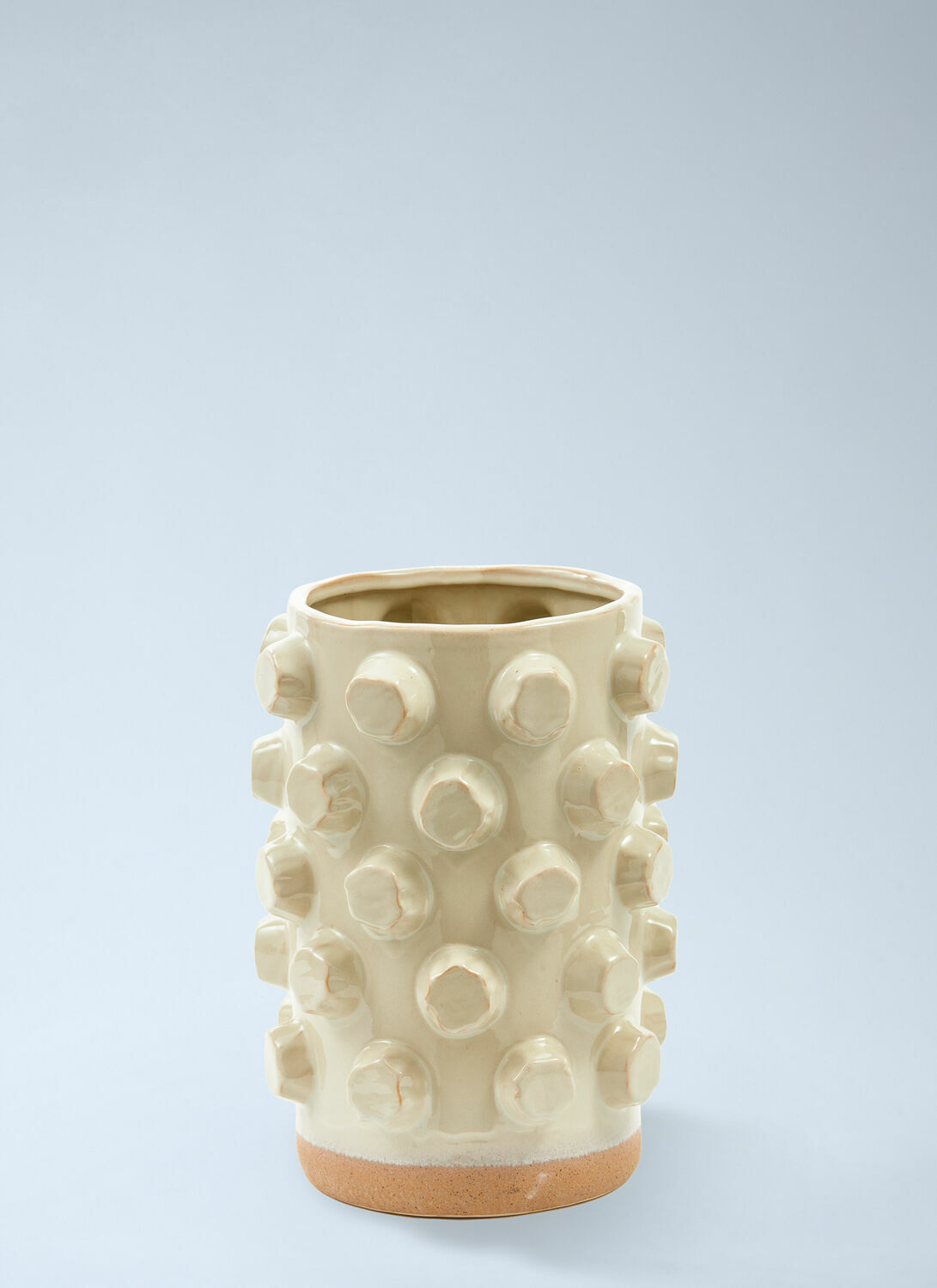 POLSPOTTEN Textured Ceramic Cylinder Vase