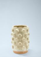 POLSPOTTEN Textured Ceramic Cylinder Vase