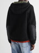 Rag & Bone - Shell-Panelled Sherpa Hooded Jacket - Black