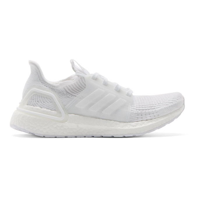 Photo: adidas Originals White UltraBoost 19 Sneakers