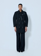 Bottega Veneta Double-Breasted Coat with Knot Details