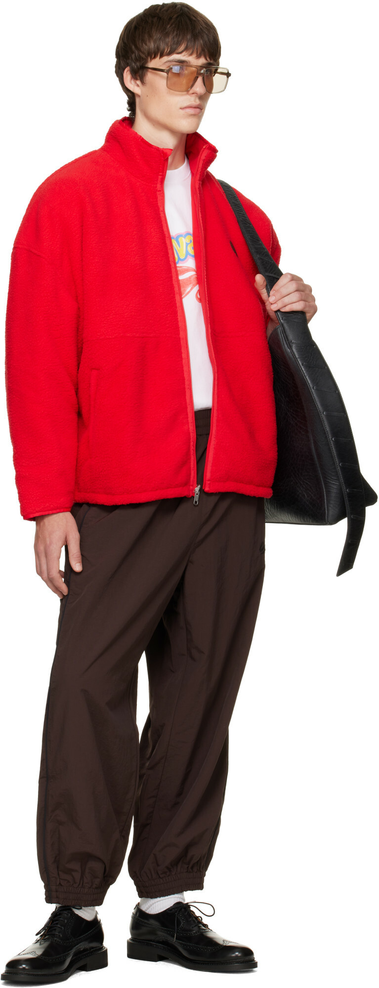 WILLY CHAVARRIA Brown 'Bad Boy' Track Pants