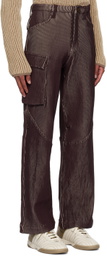 Isa Boulder SSENSE Exclusive Burgundy Blaze Cargo Pants