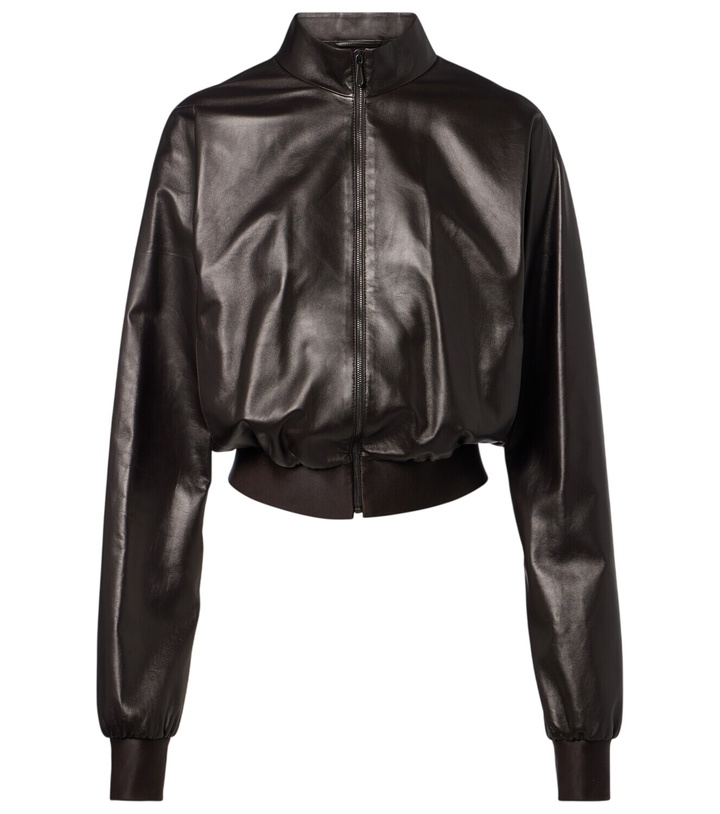 Photo: Gucci Leather bomber jacket