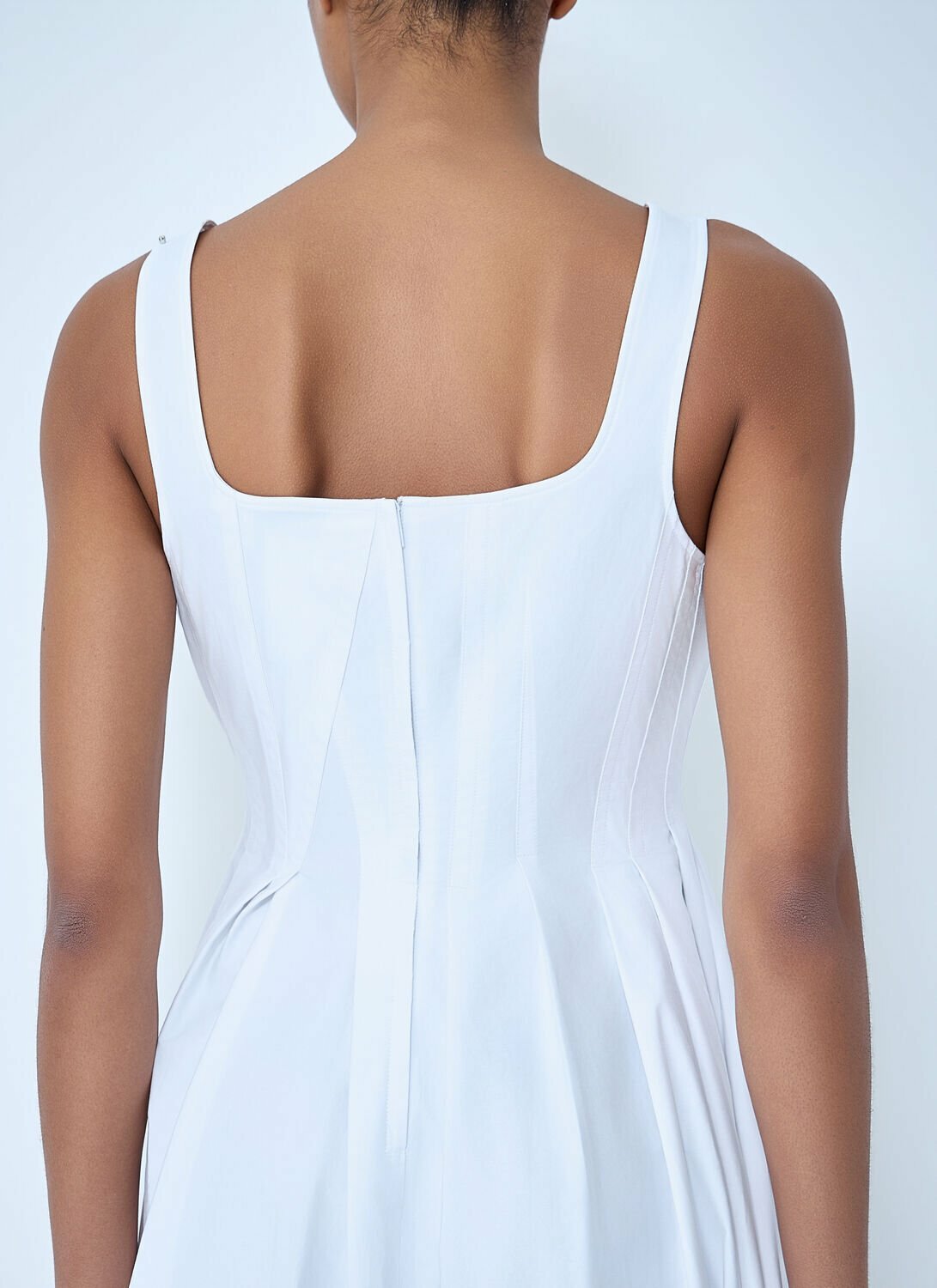 Sportmax Square Neck Sleeveless Dress
