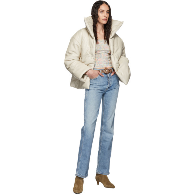 Nanushka Beige Puffer Jacket