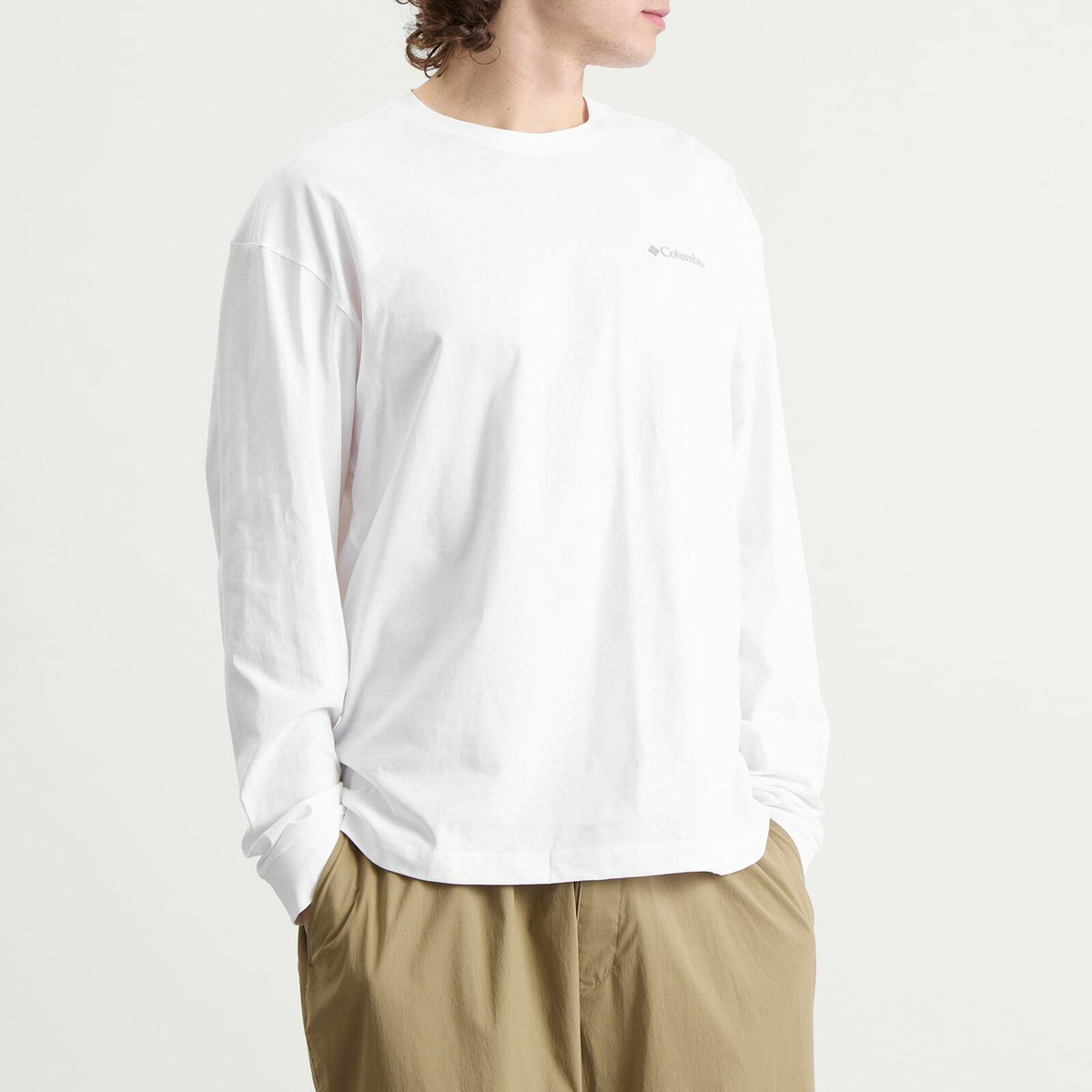 Columbia Men's Black Butte™ Long Sleeve Graphic T-Shirt in White