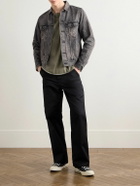 John Elliott - Thumper Type III Distressed Paint-Splattered Selvedge Denim Trucker Jacket - Gray