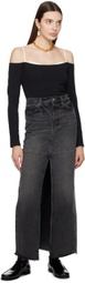 Reformation Black Genesis Long Sleeve T-Shirt