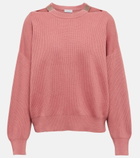 Brunello Cucinelli - Cutout cotton sweater