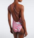 Pucci Marmo one-shoulder swimsuit