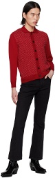 Ernest W. Baker Red Button Up Cardigan