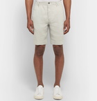 Incotex - Slim-Fit Linen Shorts - Ecru