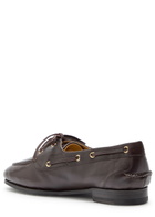 Bally Pathy Glossed Leather Loafers Brown