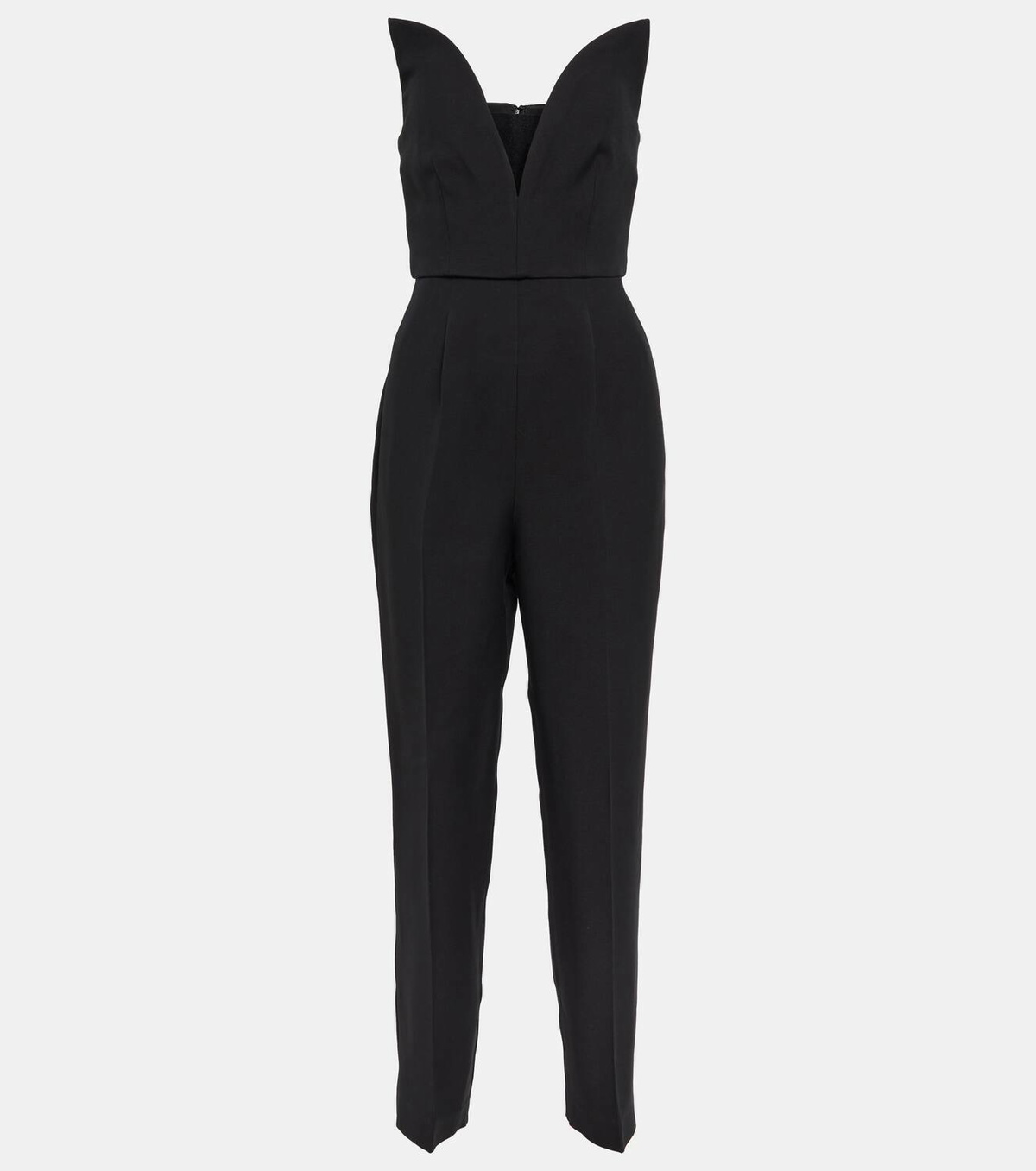 Roland Mouret Strapless wool and silk jumpsuit