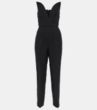 Roland Mouret Strapless wool and silk jumpsuit