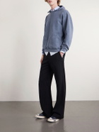 A.PRESSE - Vintage Cotton-Jersey Hoodie - Blue