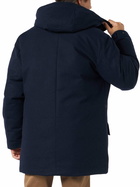 MC2 Saint Barth Man Navy Blue Hooded Parka Jacket Voyager