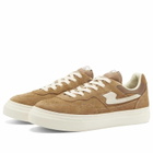 Stepney Workers Club Men's Pearl S-Strike Geo Merged Sneaker in Brown