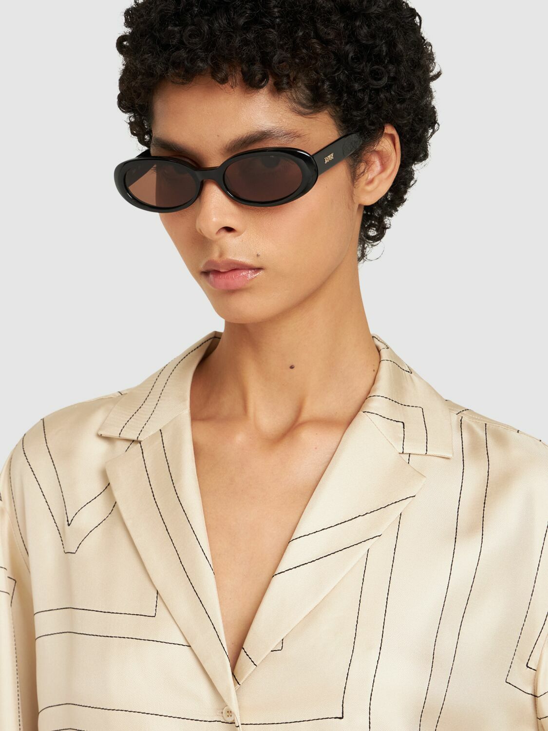 DMY STUDIOS Valentina Oval Acetate Sunglasses