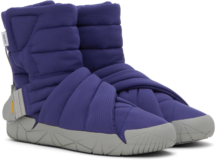 SUICOKE Navy FUTON-HI Boots Suicoke