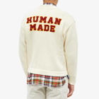 Human Made Men's Low Gauge Knit Cardigan in White