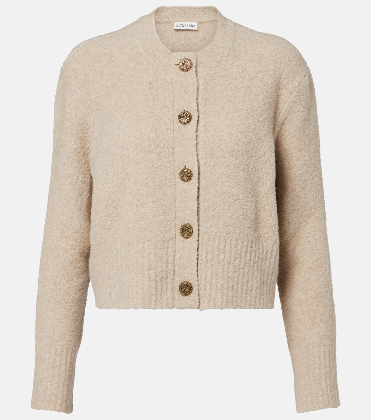 Altuzarra Harris cropped wool-blend cardigan