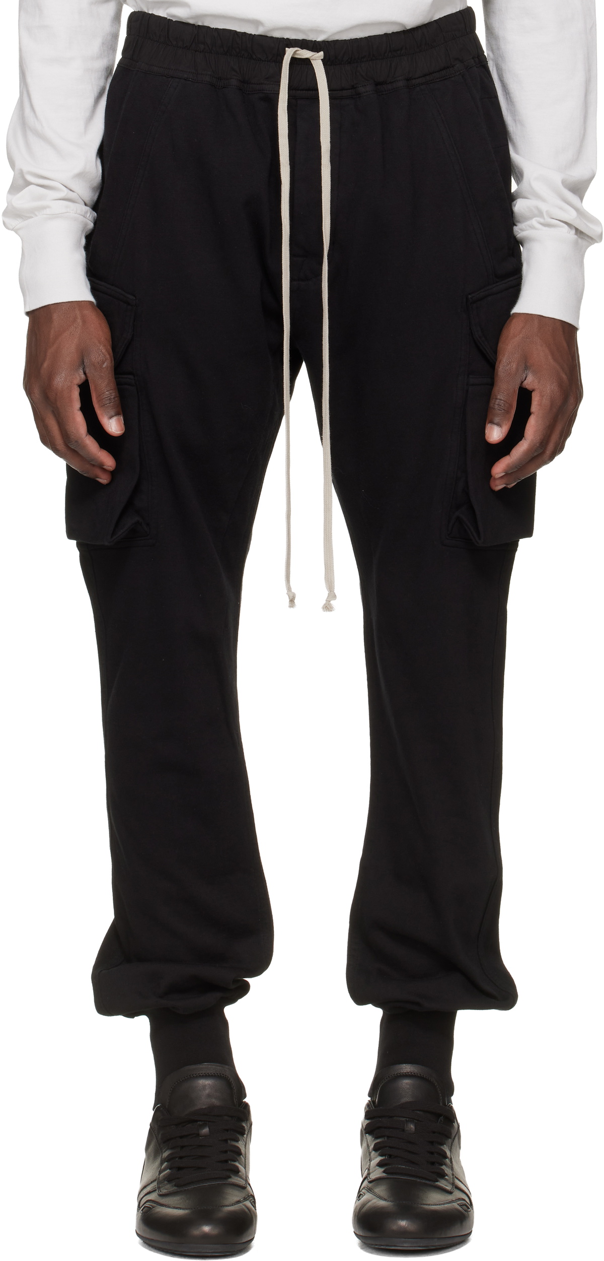 Rick Owens DRKSHDW Black Temple Mastodon Cut Sweatpants