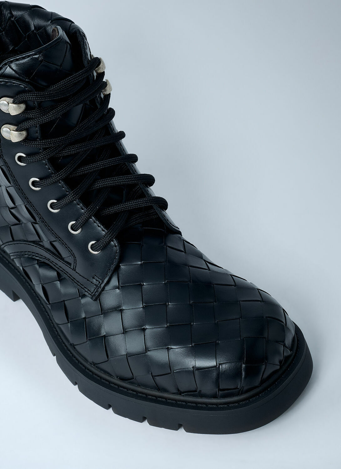Bottega Veneta Haddock Lace-Up Ankle Boots