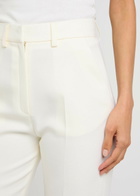 David Koma Flared Straight-leg Stretch-wool Trousers Off White