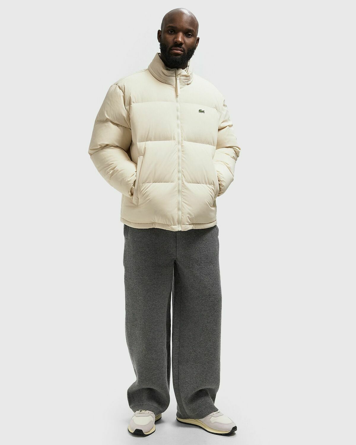 Lacoste PARKAS & BLOUSONS Beige Mens Down & Puffer Jacket